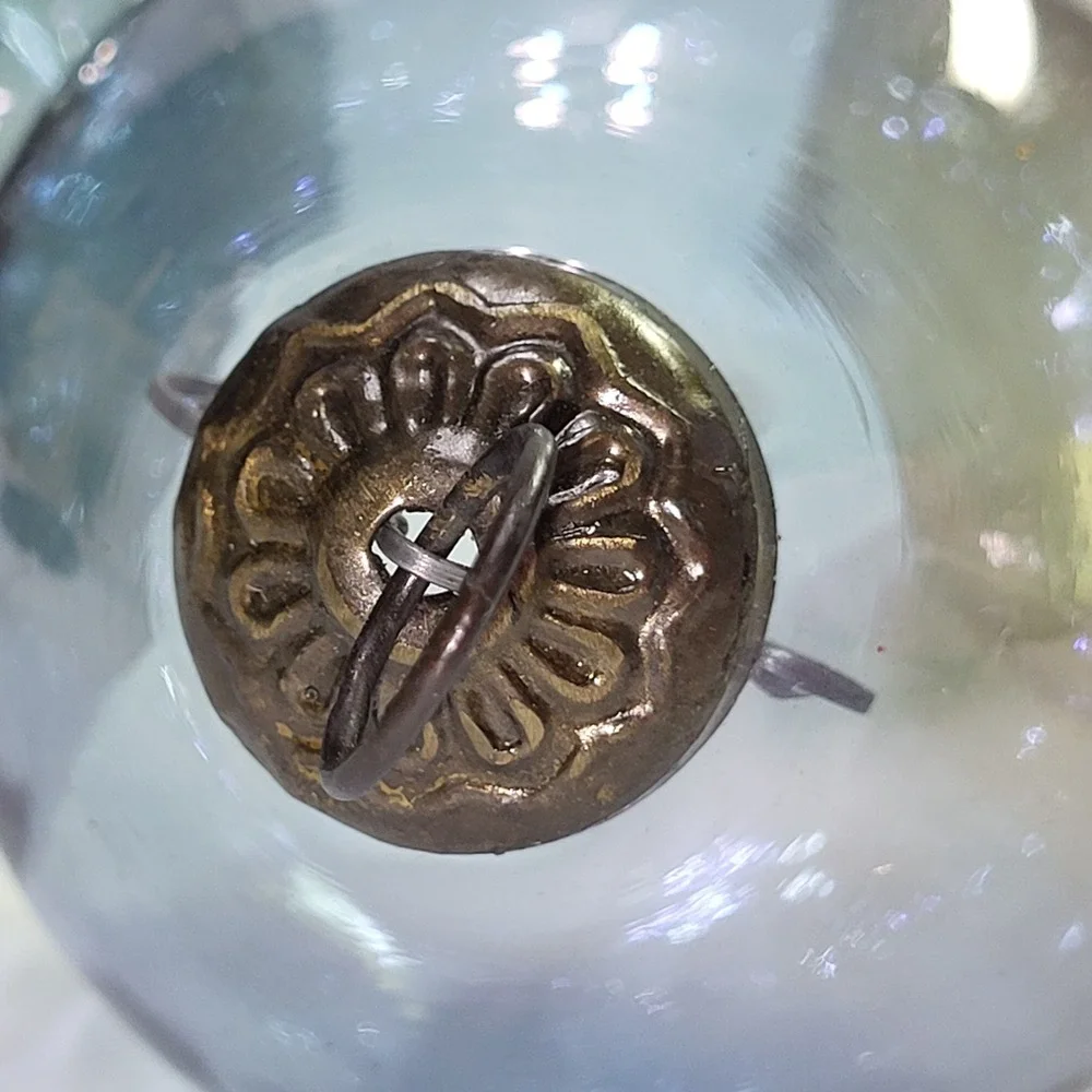 Vintage Hand‑Blown Glass Christmas Ornaments Etched Snowflake German/Czech MCM